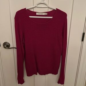 Contemporaine Fuschia Pink Sweater, size M